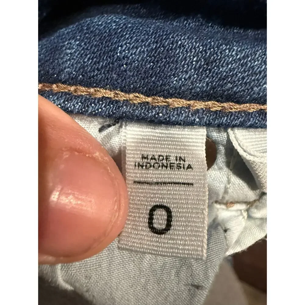 LOFT Outlet Women's Blue Curvy Skinny Denim Mid-rise Waist Jeans Size 0